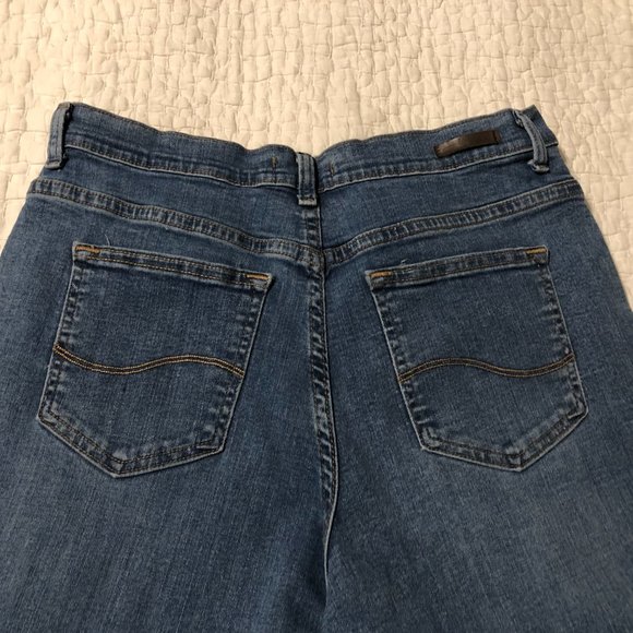 CLEARANCE Vintage Lee Relaxed Fit Stretch High Waist 12P Mom Jeans - Picture 5 of 6